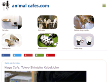 Tablet Screenshot of animalcafes.com